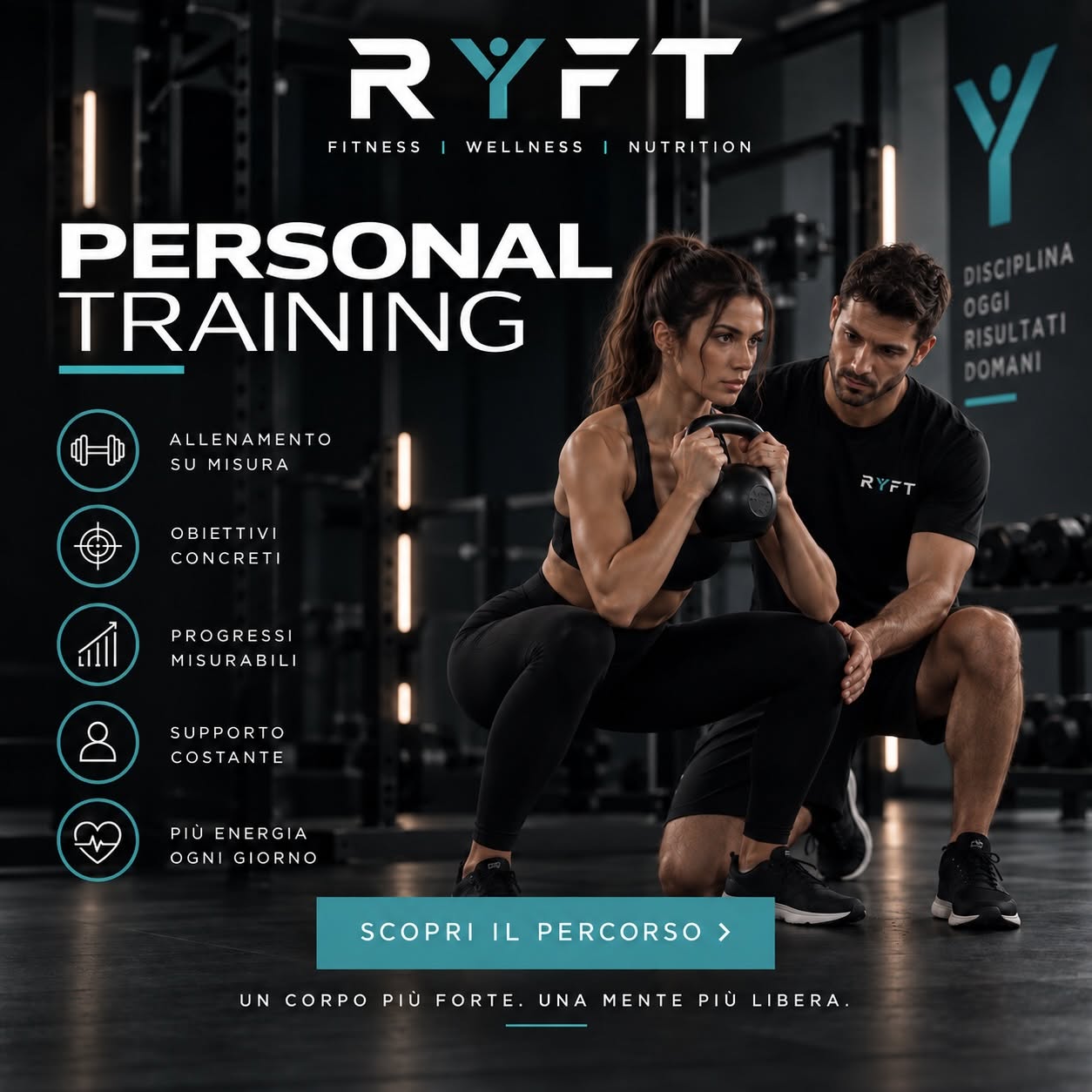 Personal training RYFT: allenamento guidato con kettlebell