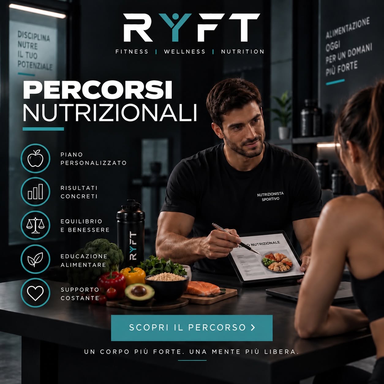 Percorsi nutrizionali RYFT: piano alimentare personalizzato